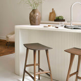 FLOOR MODEL | Osso Bar Stool, Varnished Teak