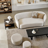 FLOOR MODEL | Small Barrow Pouf, Off White