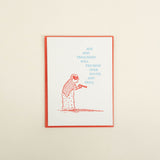 Age and Treachery Letterpress Card