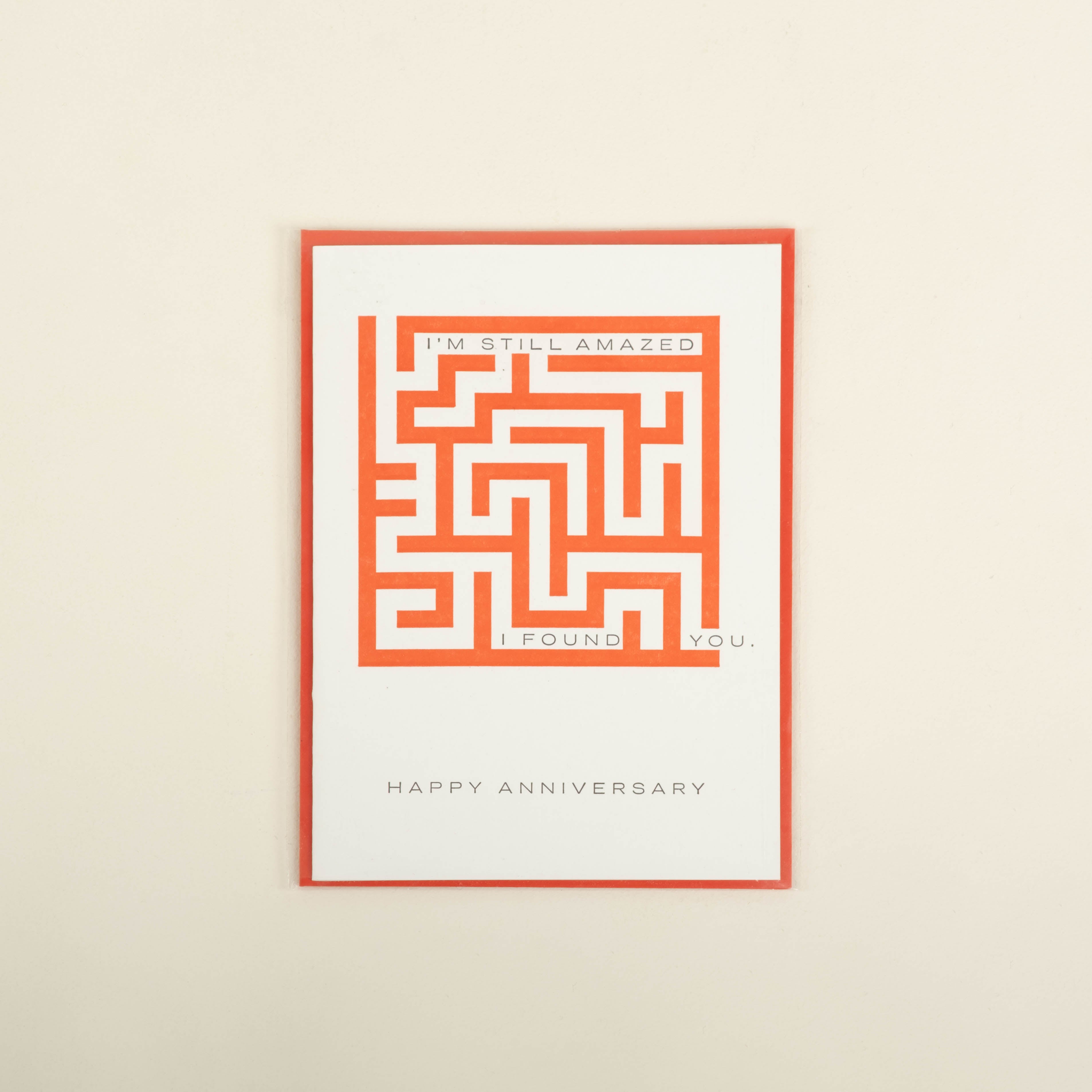 Amazed Anniversary Letterpress Card