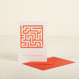 Amazed Anniversary Letterpress Card 1