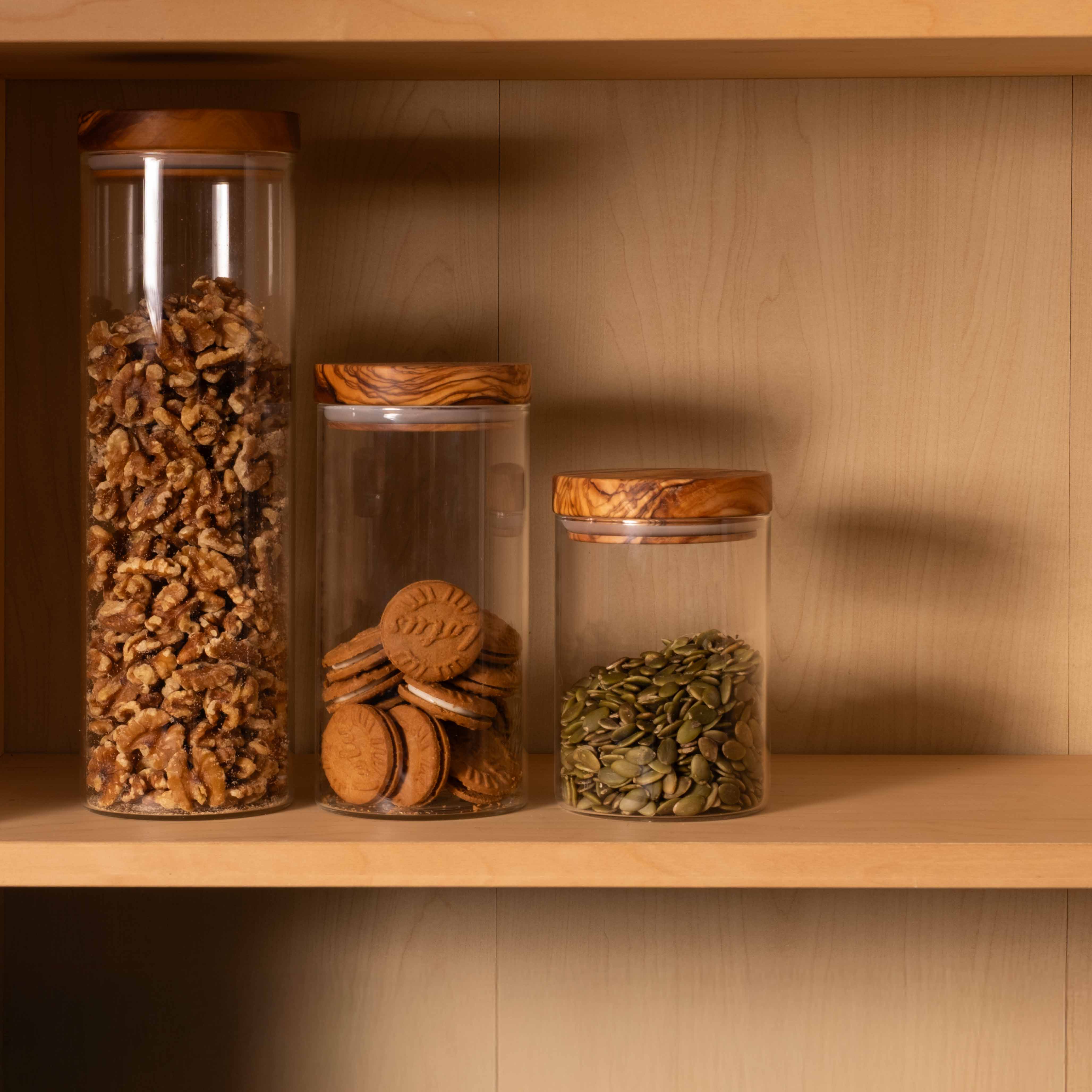 Berard Airtight Storage Jar with Olivewood Lid Lifestyle