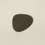 Nupo Curve Recycled Leather Coaster, Caviar