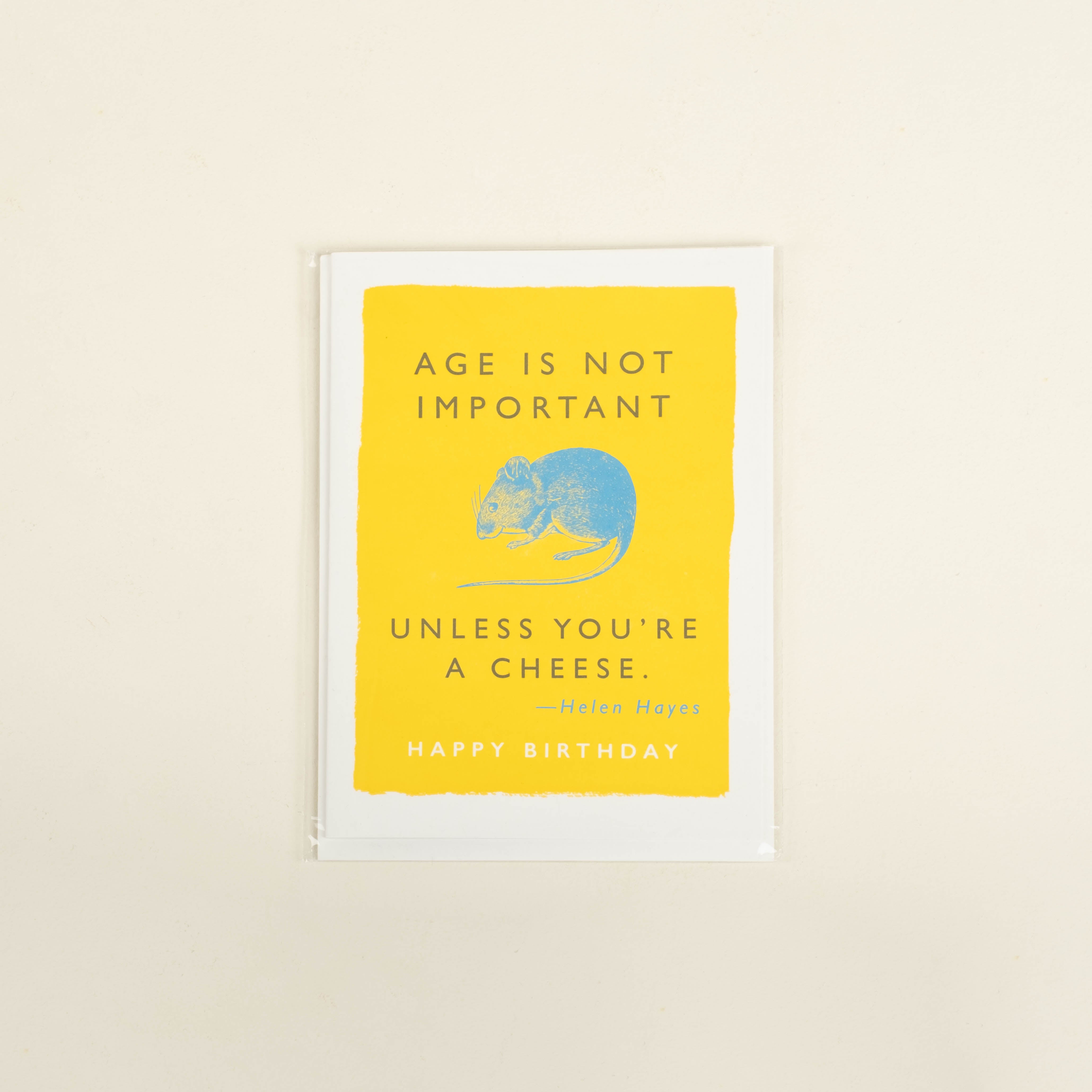 Cheese Letterpress Card