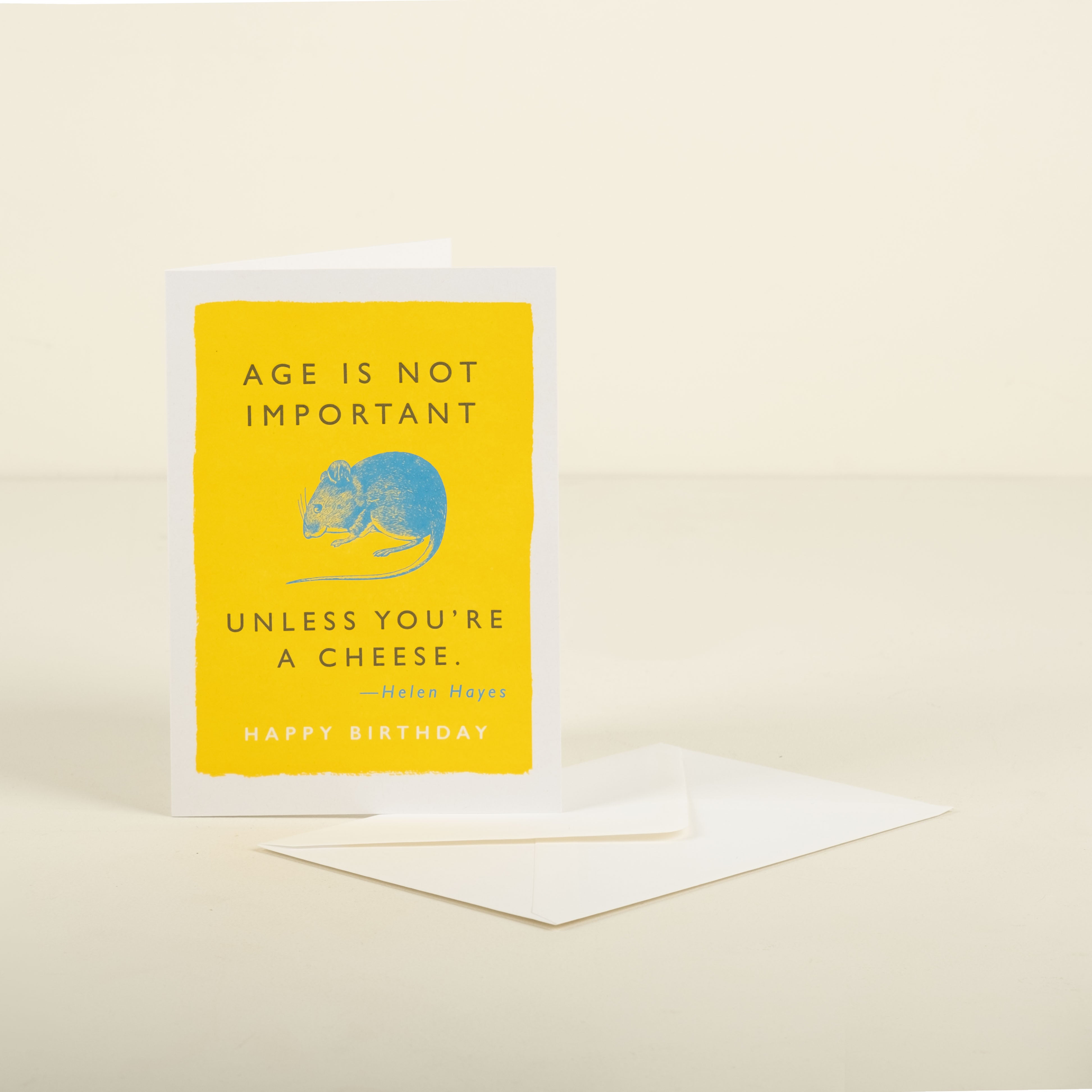 Cheese Letterpress Card 1