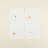 Classic Drinks Cocktail Napkins, Set/4