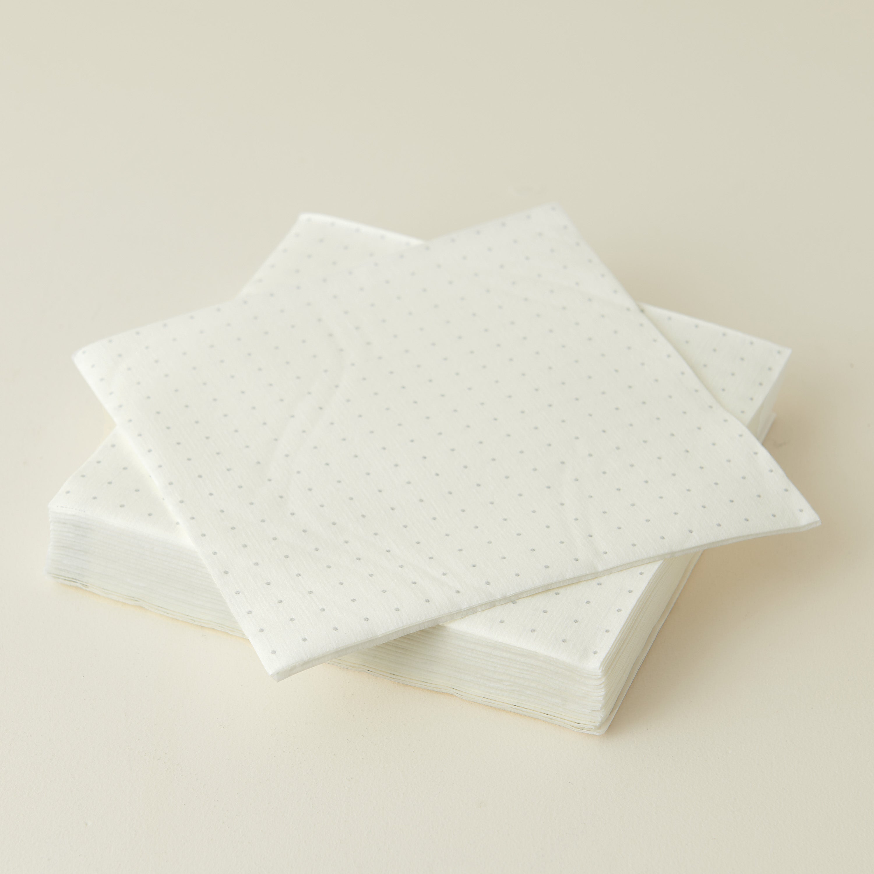 Cosmos Silver Dots Disposable Dinner Napkins