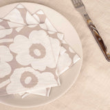 Cream Unikko Paper Napkins Lifestyle