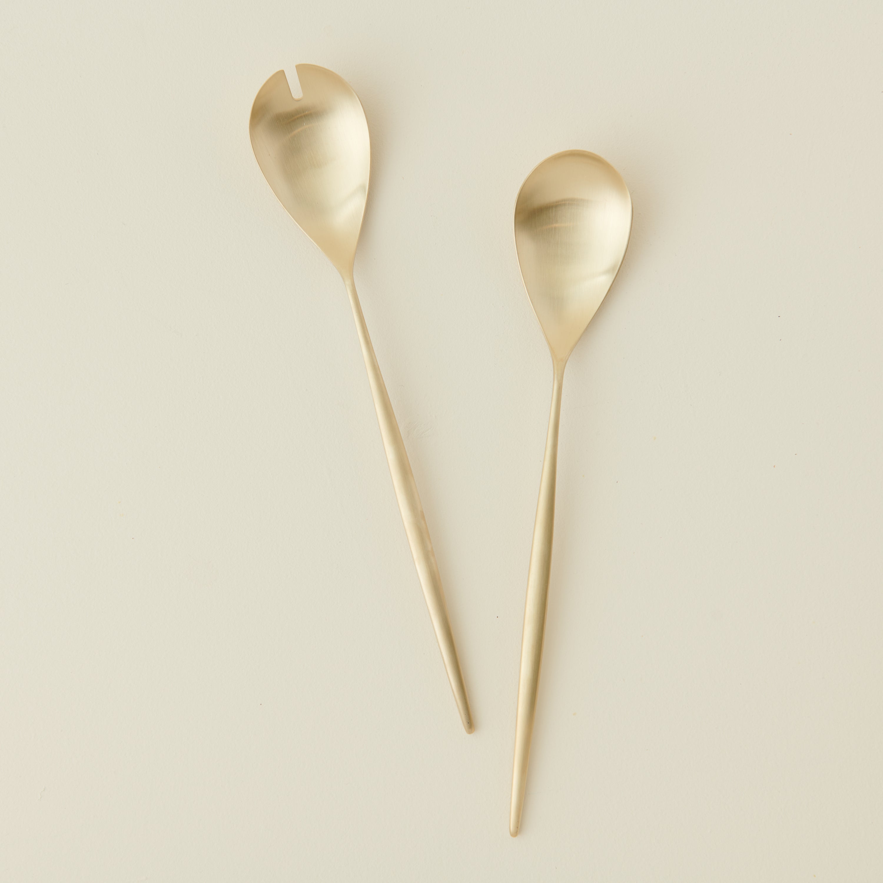 Cutipol Moon Matte Champagne Salad Servers