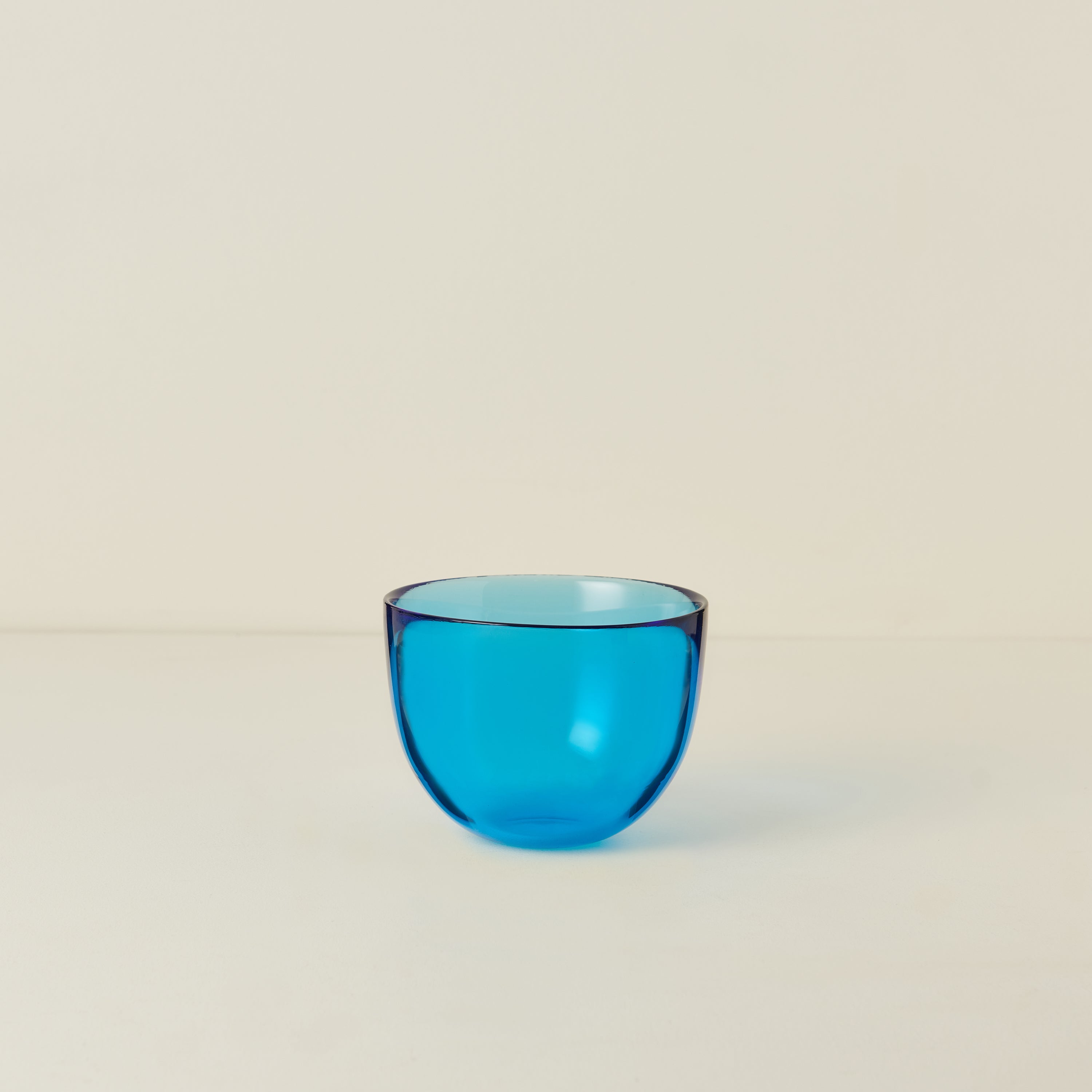 Large Aqua Blue Glass Bowl