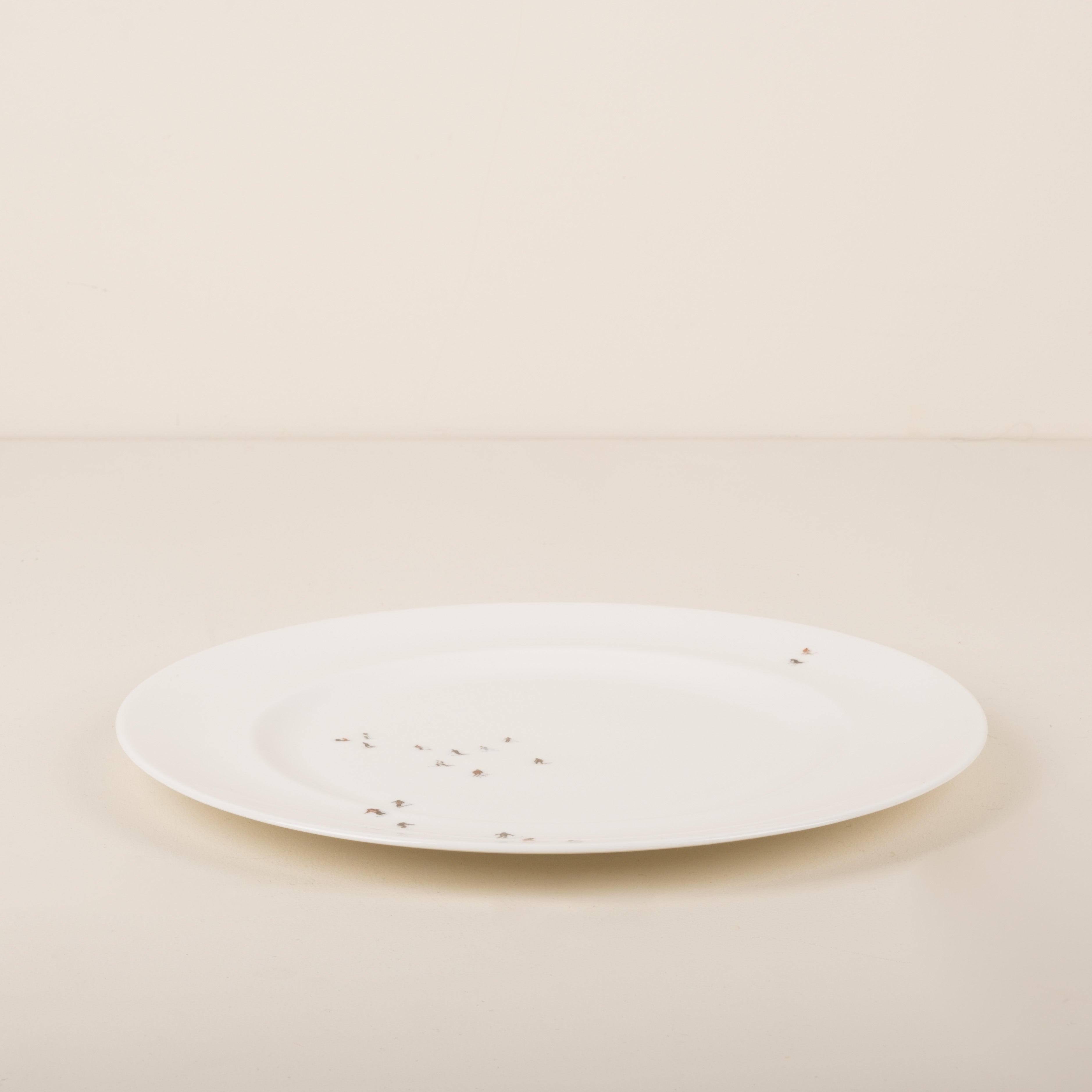 Dede Johnsotn Skier Round Cake Plate 1