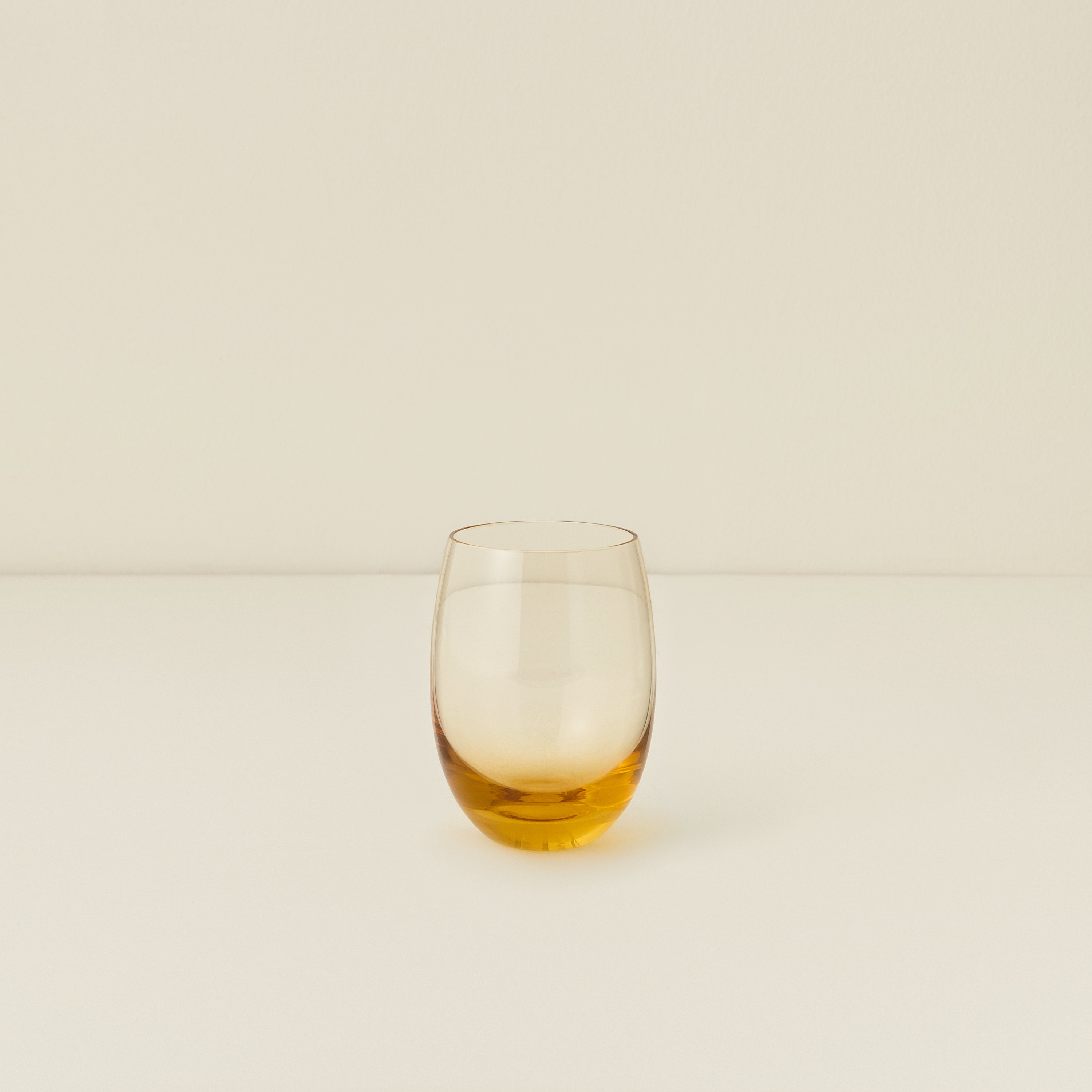 Small Curved Tumbler, Amber