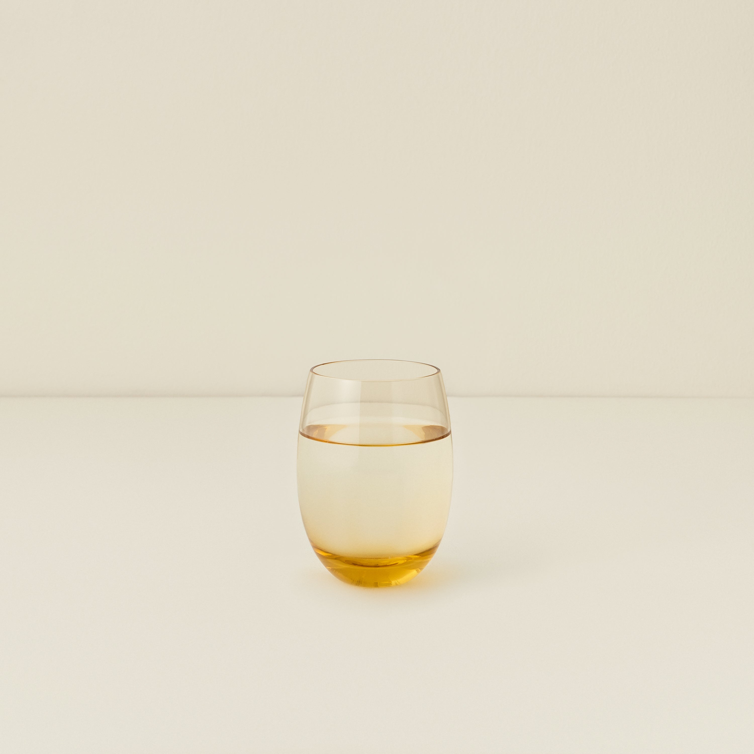 Small Curved Tumbler, Amber