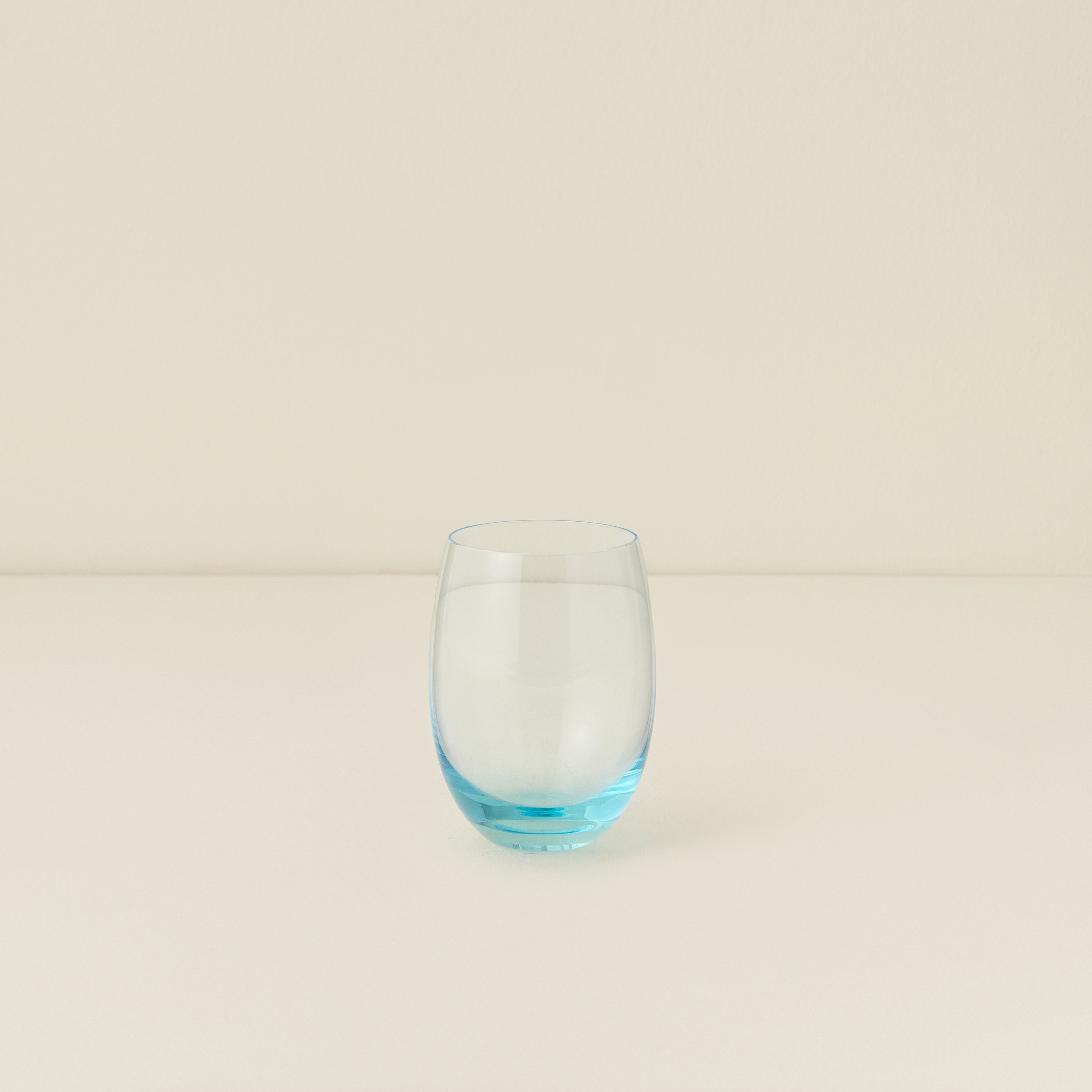 Small Curved Tumbler, Aquamarine
