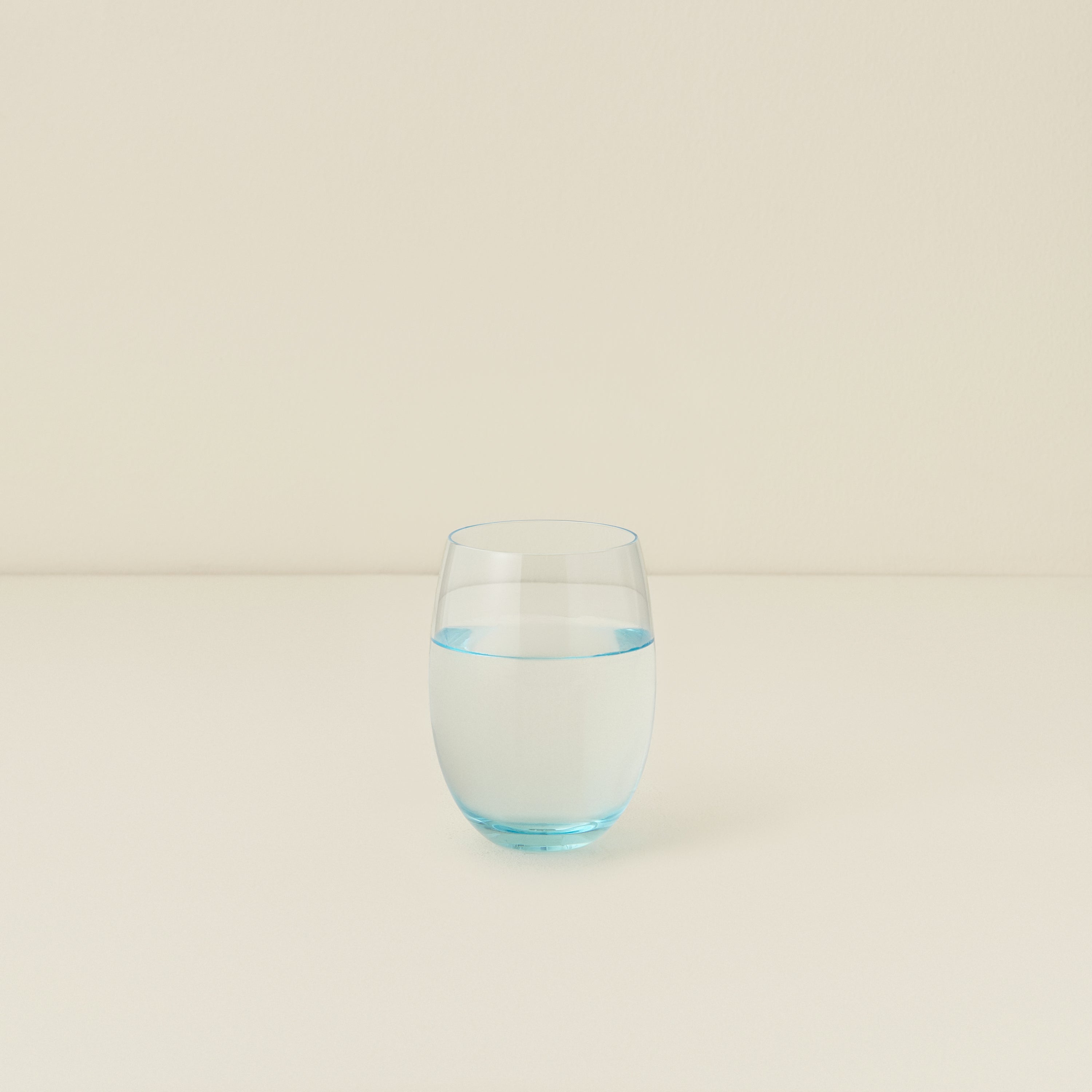 Small Curved Tumbler, Aquamarine