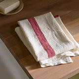Doudou Rose Linen Tea Towel Lifestyle
