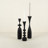 Ebonized Ash Candlestick Group