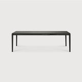 Bok Extendable Dining Table, Varnished Oak, Brown 63/94.5"