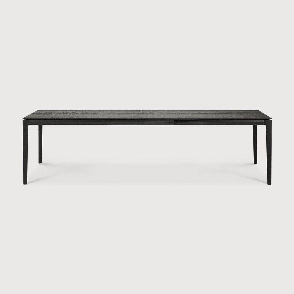 Bok Extendable Dining Table, Varnished Oak, Brown 71/110"