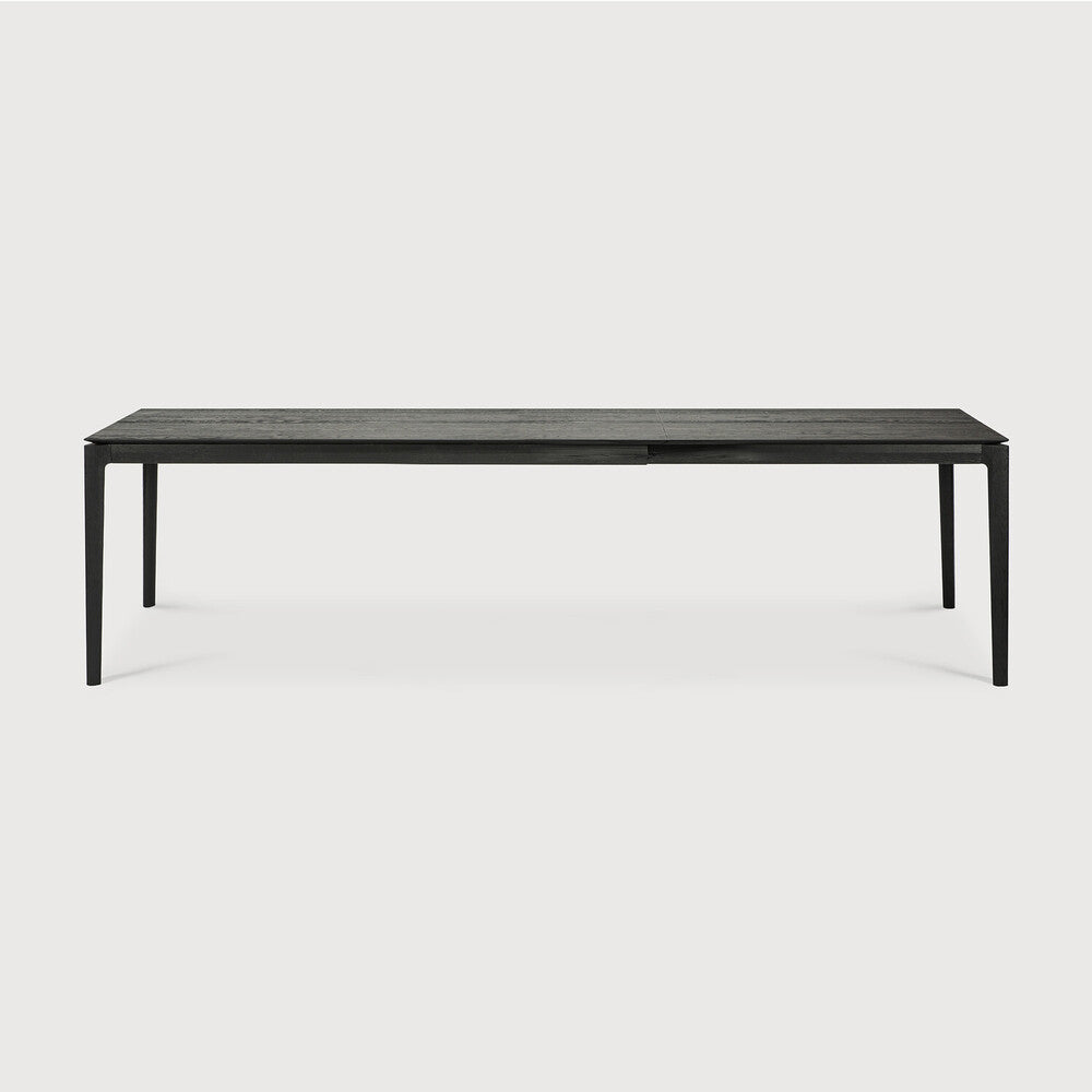 Bok Extendable Dining Table, Varnished Oak, Brown 78.5/118"