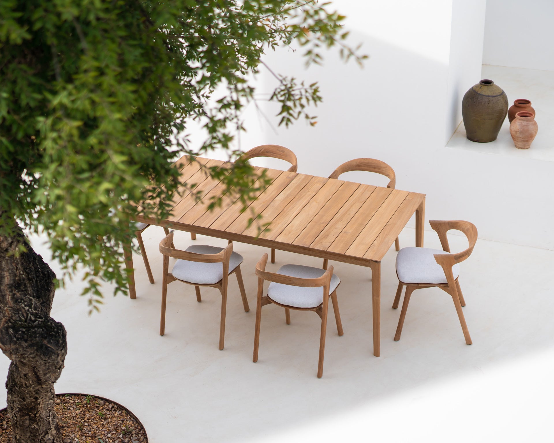 Bok Outdoor Dining Table, Teak