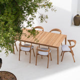 Bok Outdoor Dining Table, Teak