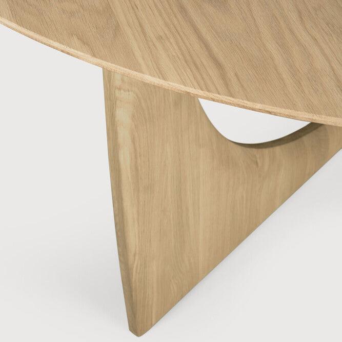 Geometric Dining Table, Oak, Round