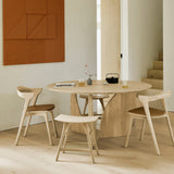 Geometric Dining Table, Oak, Round