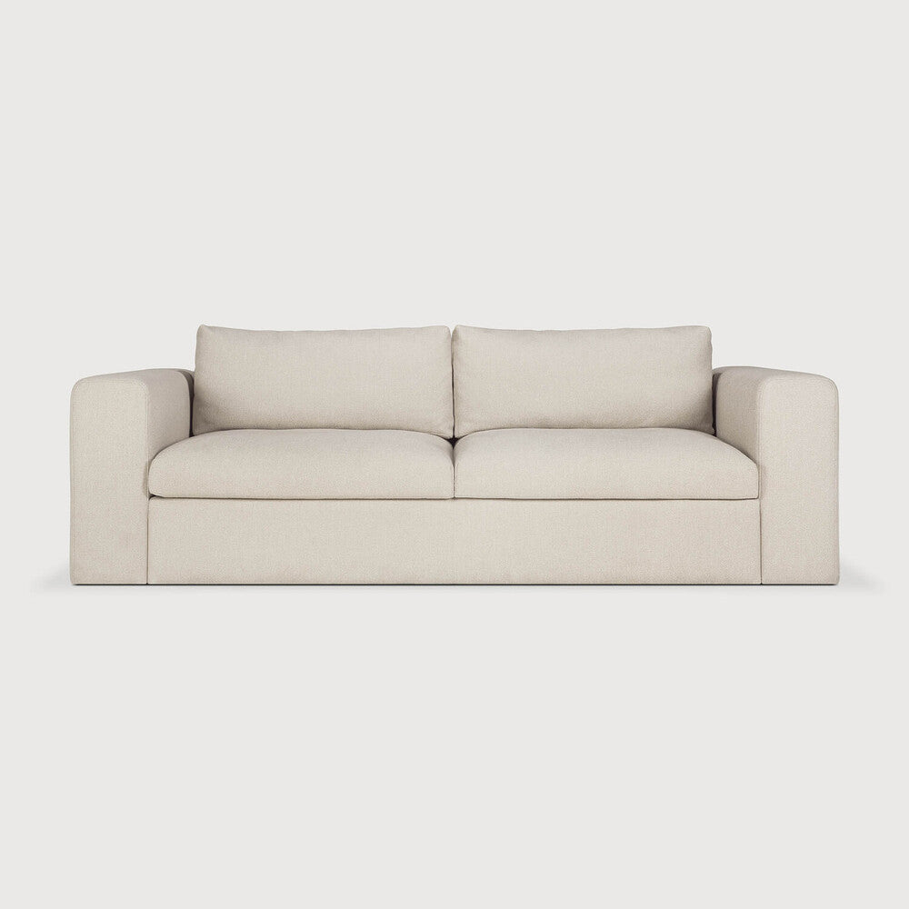 Mellow Sofa, Off White Eco Fabric, 2.5 Seater