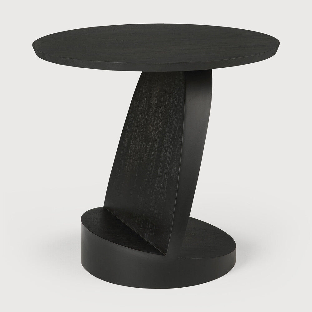 Oblic Side Table, Teak Black
