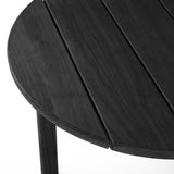 Quatro Outdoor Side Table, Black