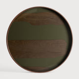 Second Nature Large Glass Tray, Moss