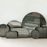 Second Nature Small Glass Tray, Moss