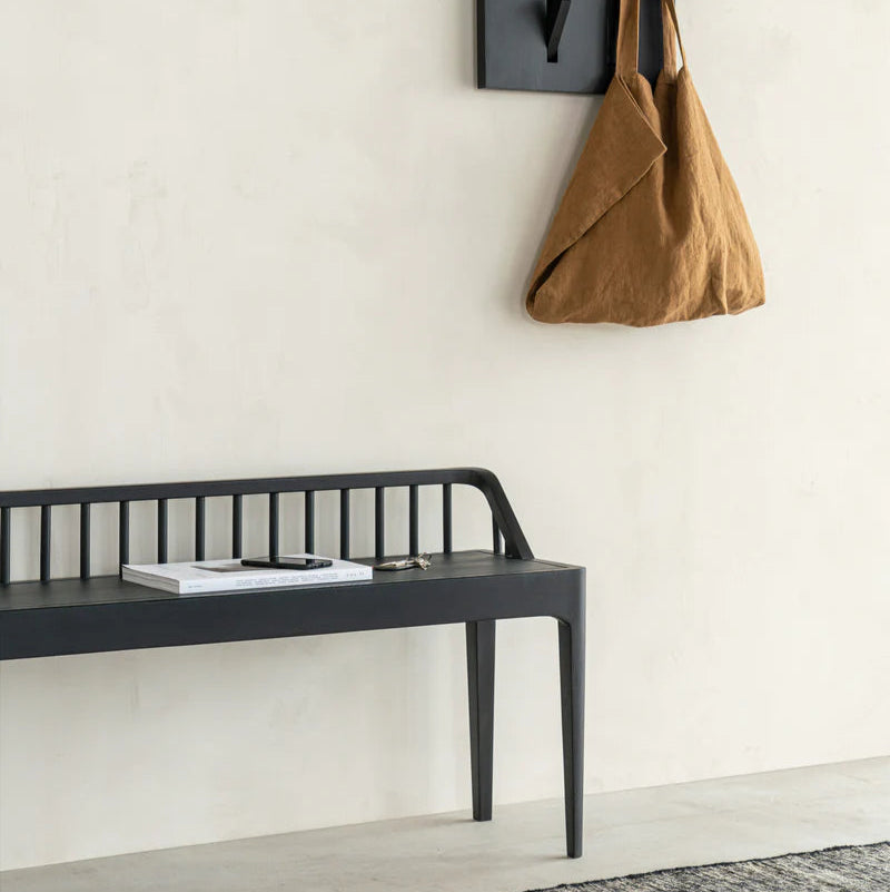 Spindle Bench, Black Oak