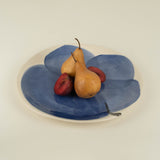 Poppy Flower Cake Plate, Blue