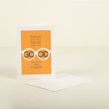 Focus on the Good Letterpress Card 1