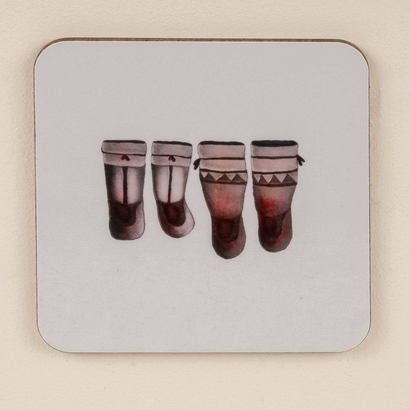 His & Hers Square Placemat/Trivet, Kudluajuk Ashoona