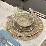 Black Lace Breakfast Bowl, 16cm
