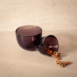 Purple Glass Bowl Lifestyle
