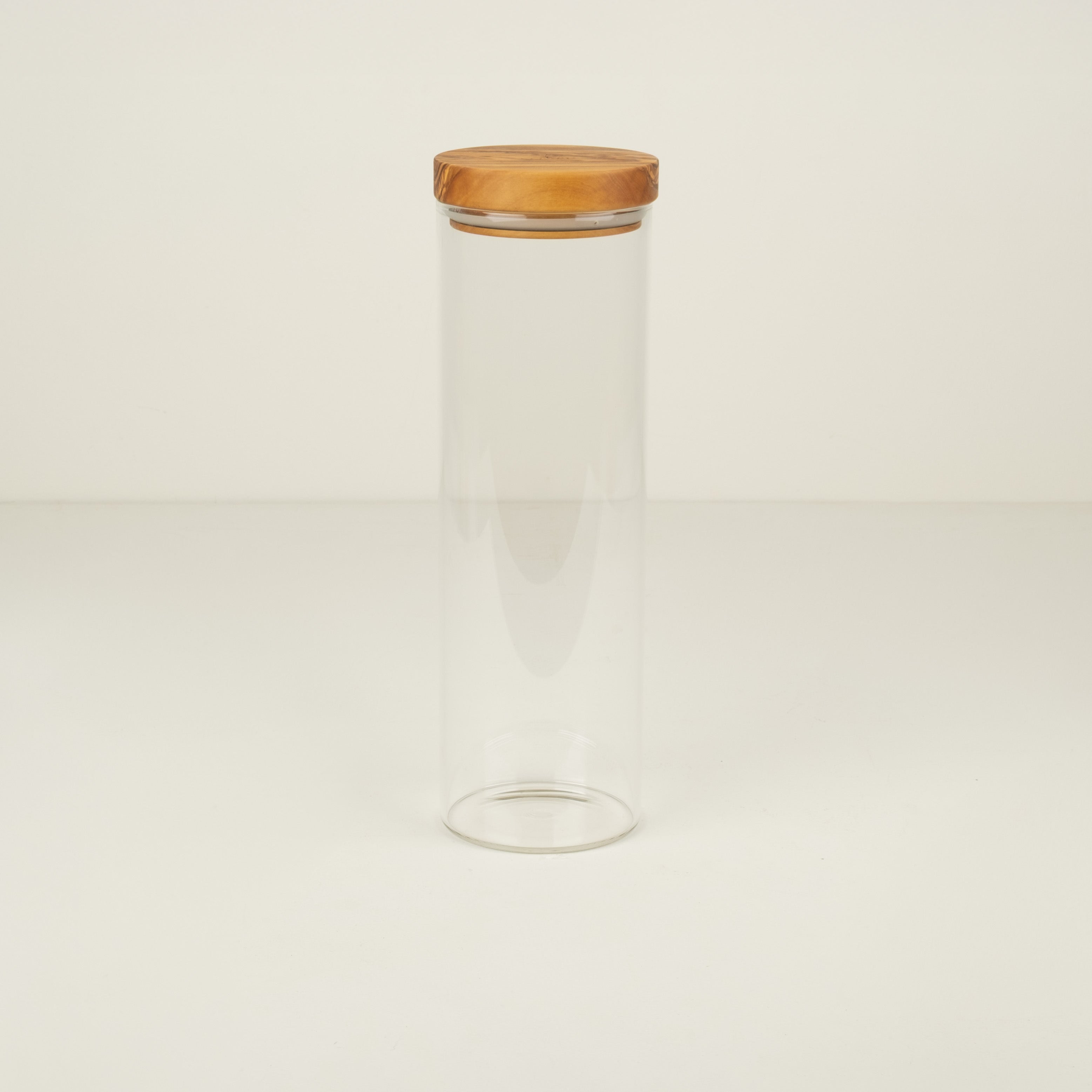 Large 50 oz. Airtight Storage Jar with Olivewood Lid