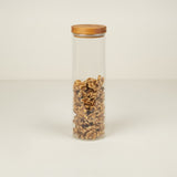 Large 50 oz. Airtight Storage Jar with Olivewood Lid 1