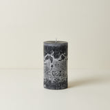 Large Anthracite Belgian Pillar Candle