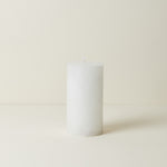 Large White Belgian Pillar Candle