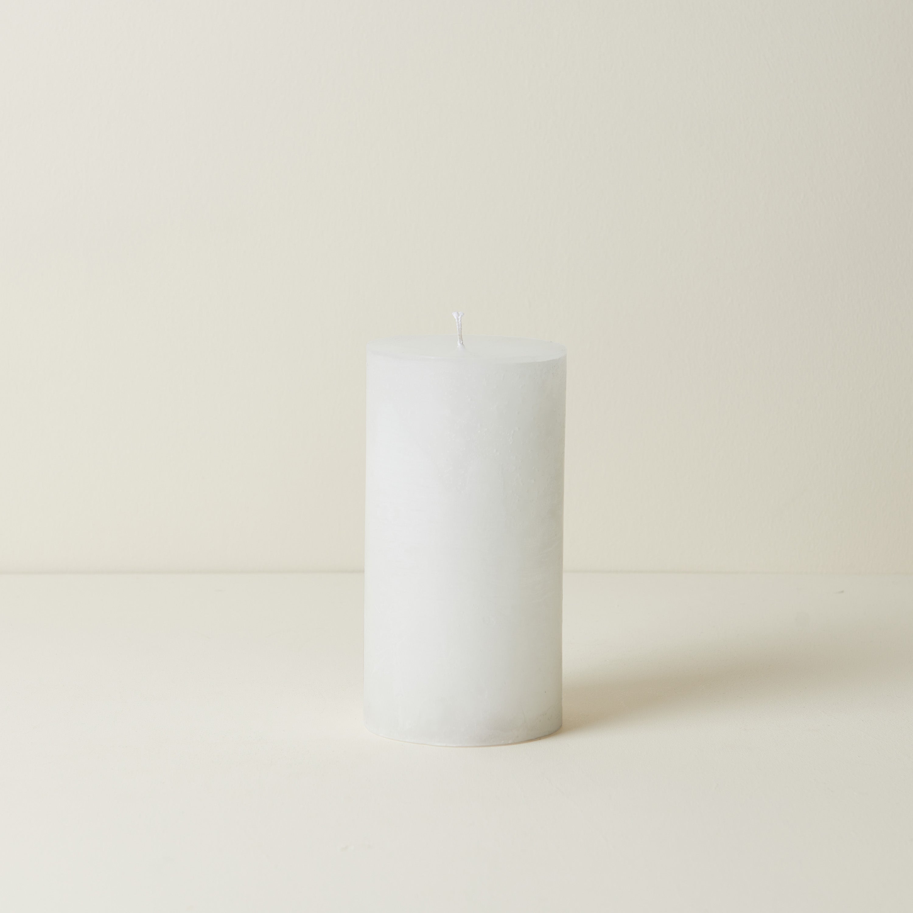 Large White Belgian Pillar Candle