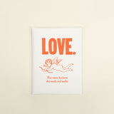 Love Letterpress Card