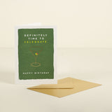Martini Birthday Letterpress Card 1