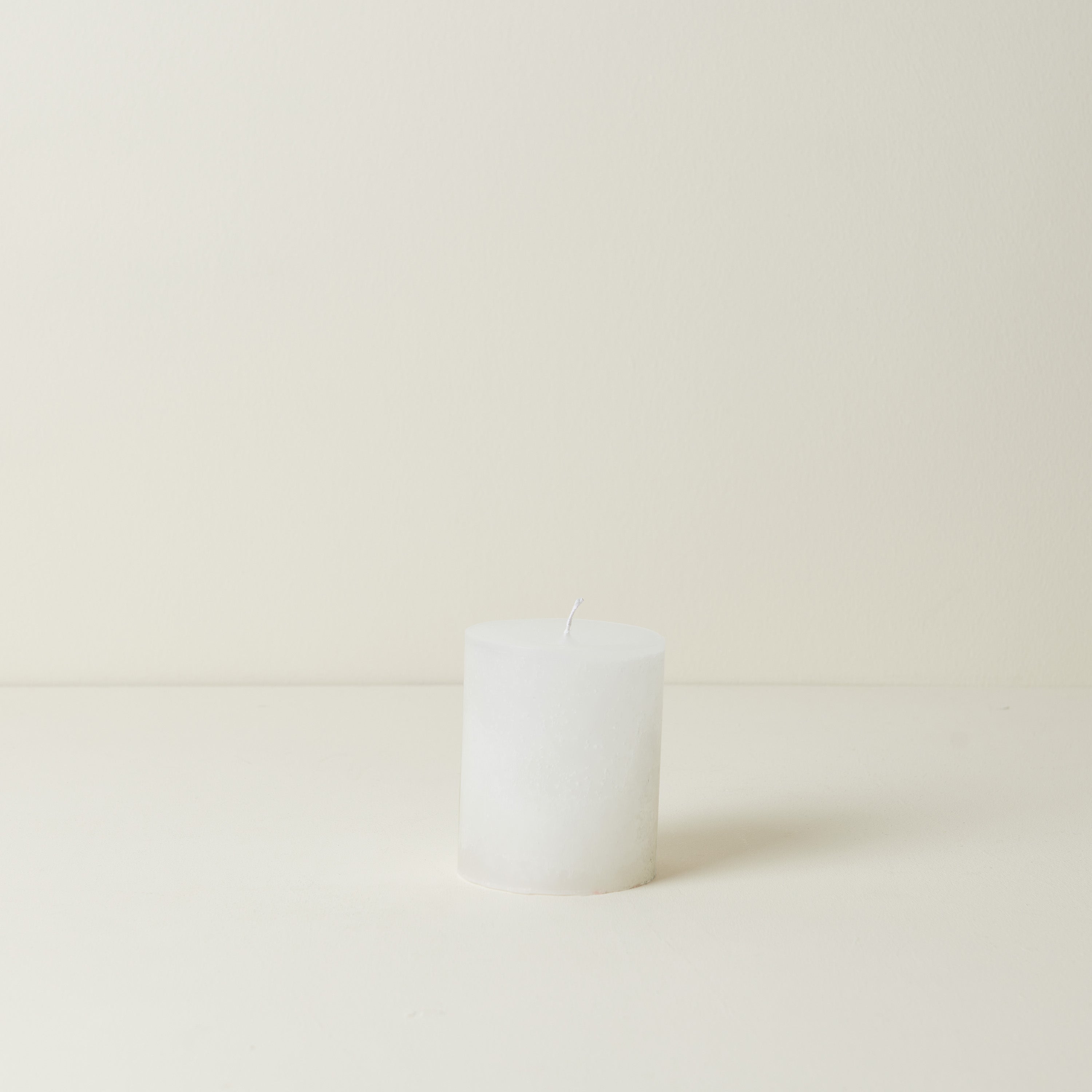 Medium White Belgian Pillar Candle