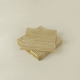 Gold Varvunraita Paper Cocktail Napkin