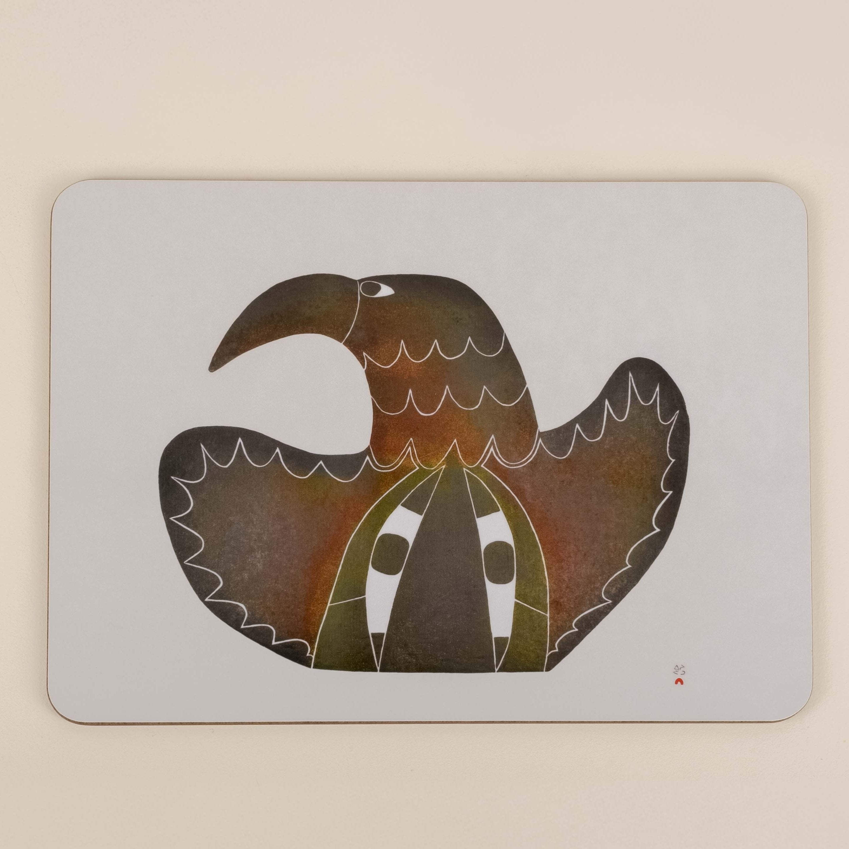 Nocturnal Presence Rectangular Placemat, Pudlo Pudlat