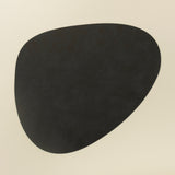 Nupo Curve Recycled Leather Placemat, Black